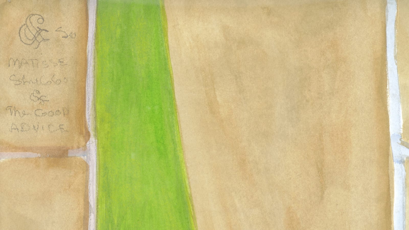 William T. Wiley, Sluggo and Matisse #1, 1999