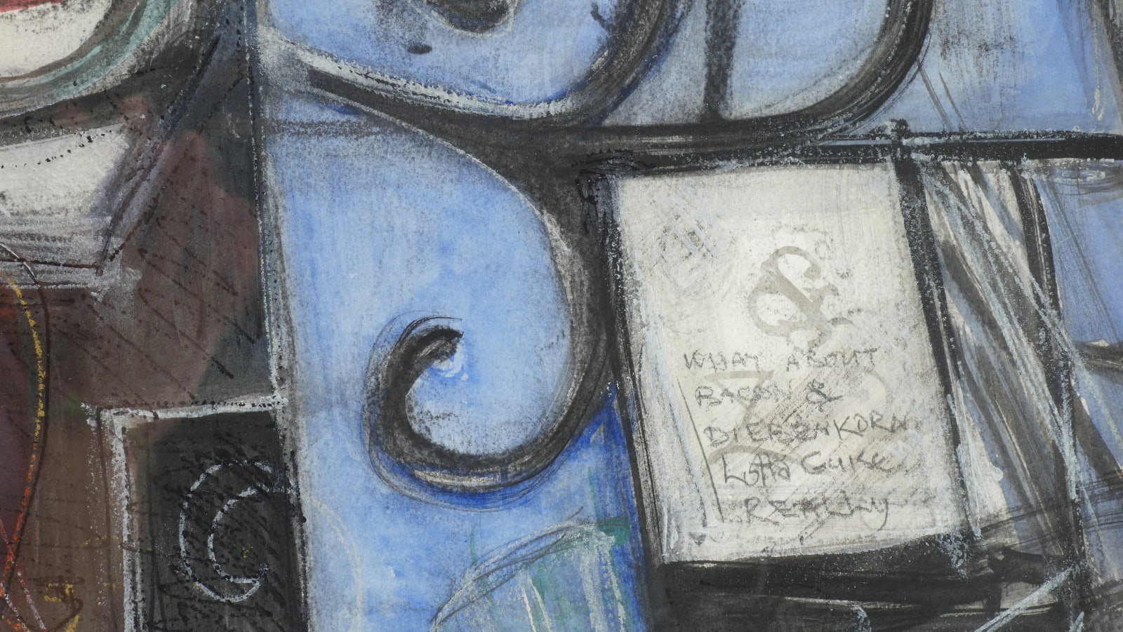 William T. Wiley, Sluggo and Matisse #2, 1999