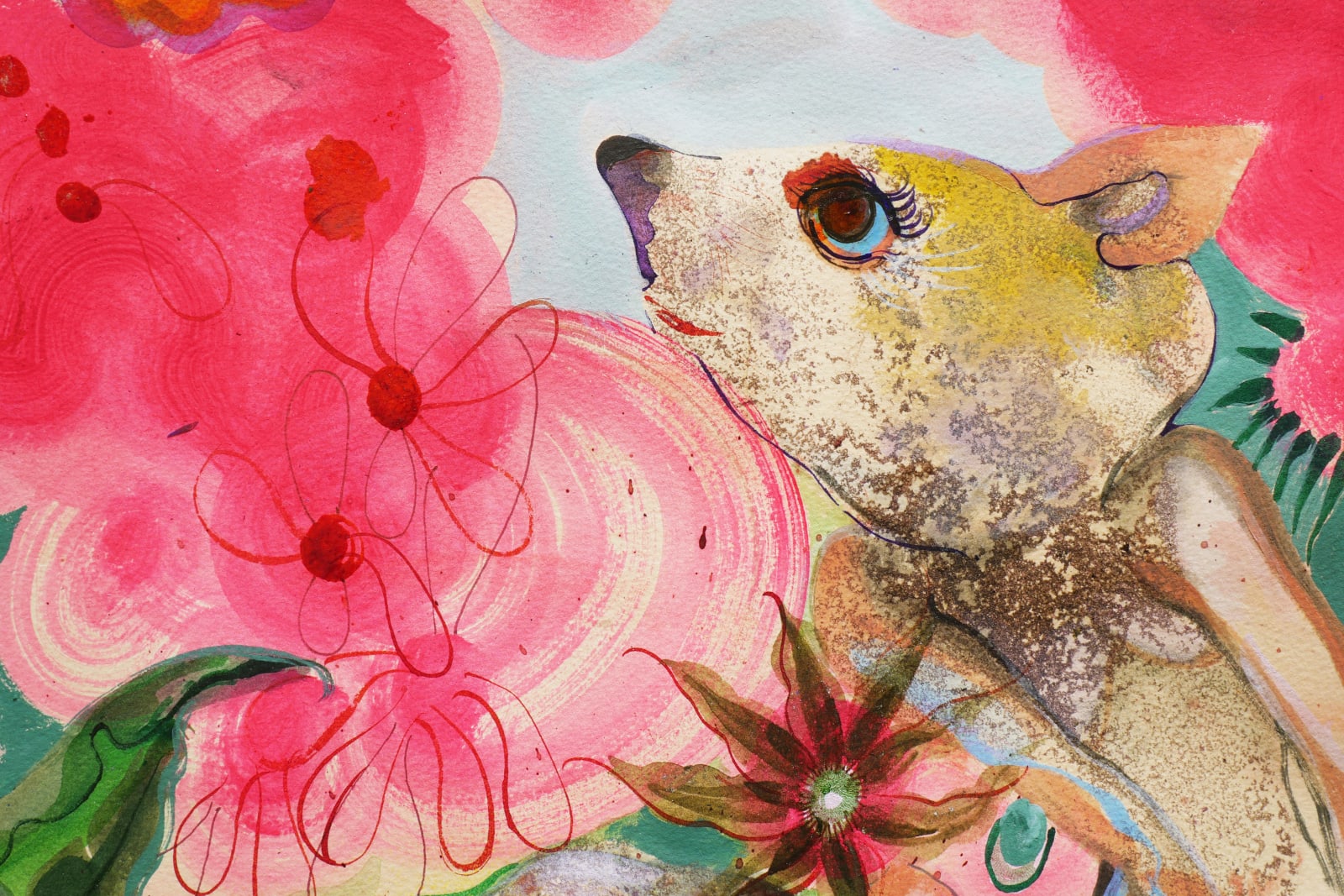 Rina Banerjee, I am not afraid of you said the Elephant to the Rodent, 2022