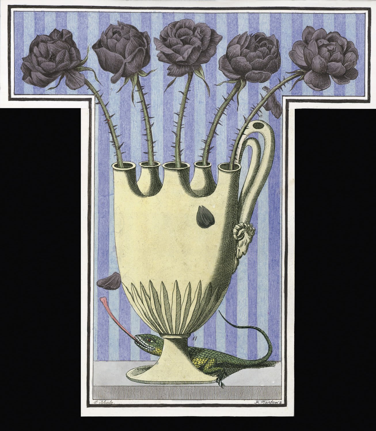 Ruth Marten, "Flora", 18th century altered intaglio, 2008
