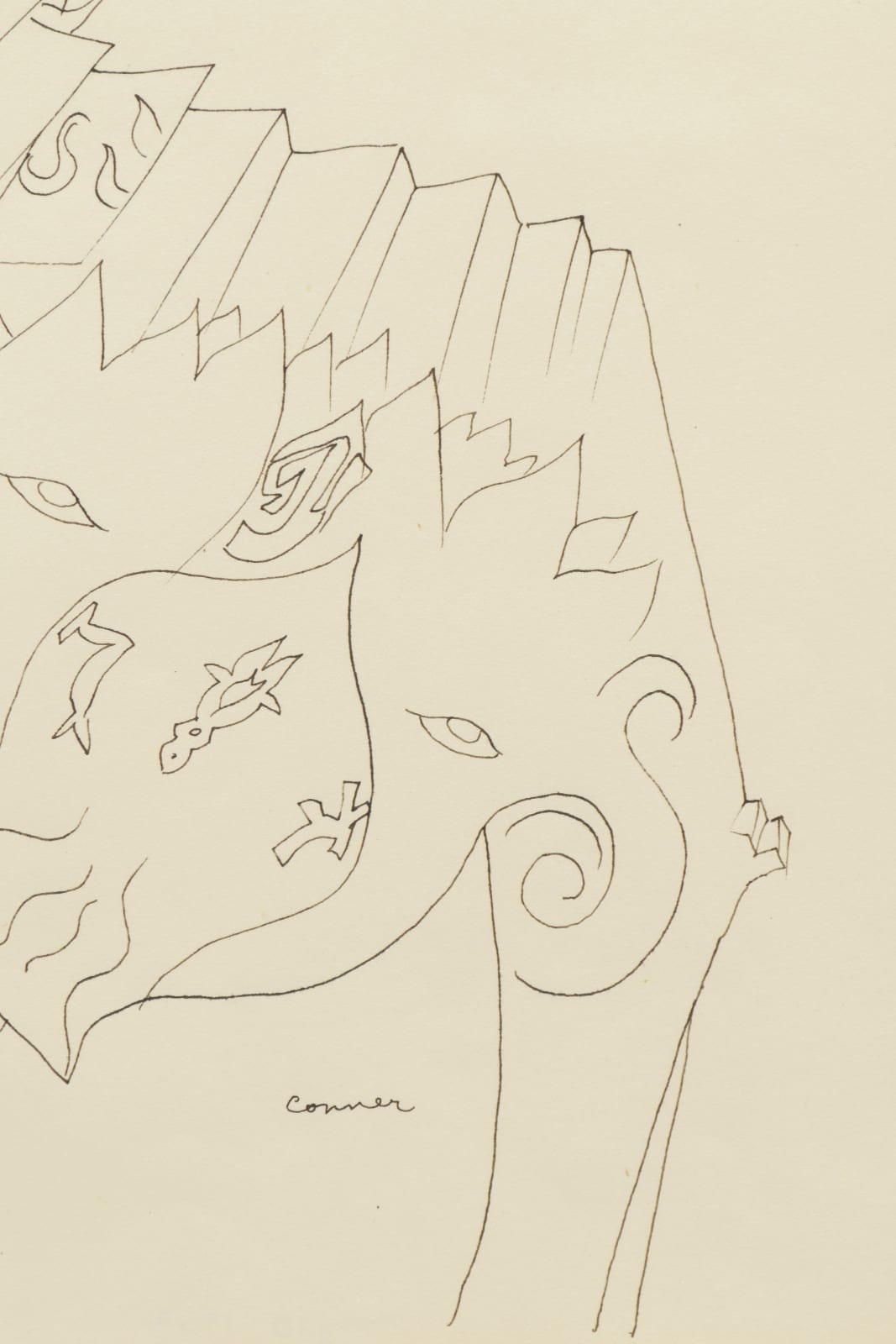 Close up of lower right corner of UNTITLED MAY 10, 1962