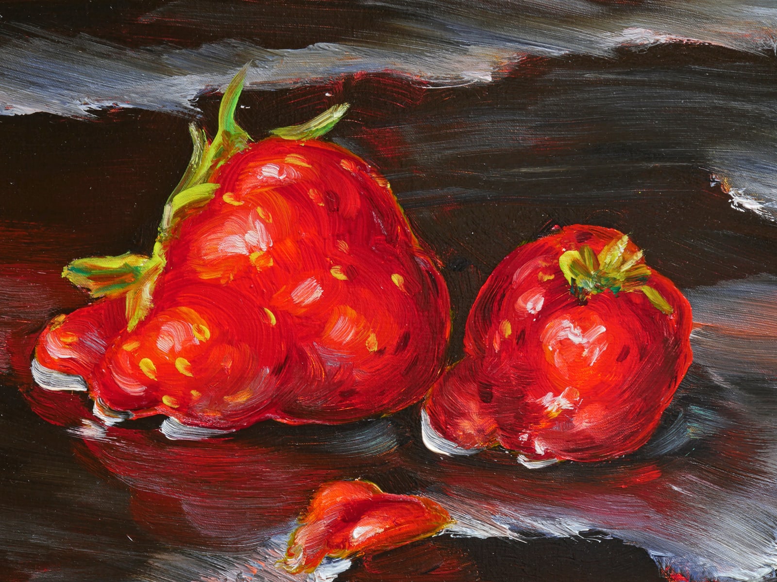 Detail of Strawberries.
