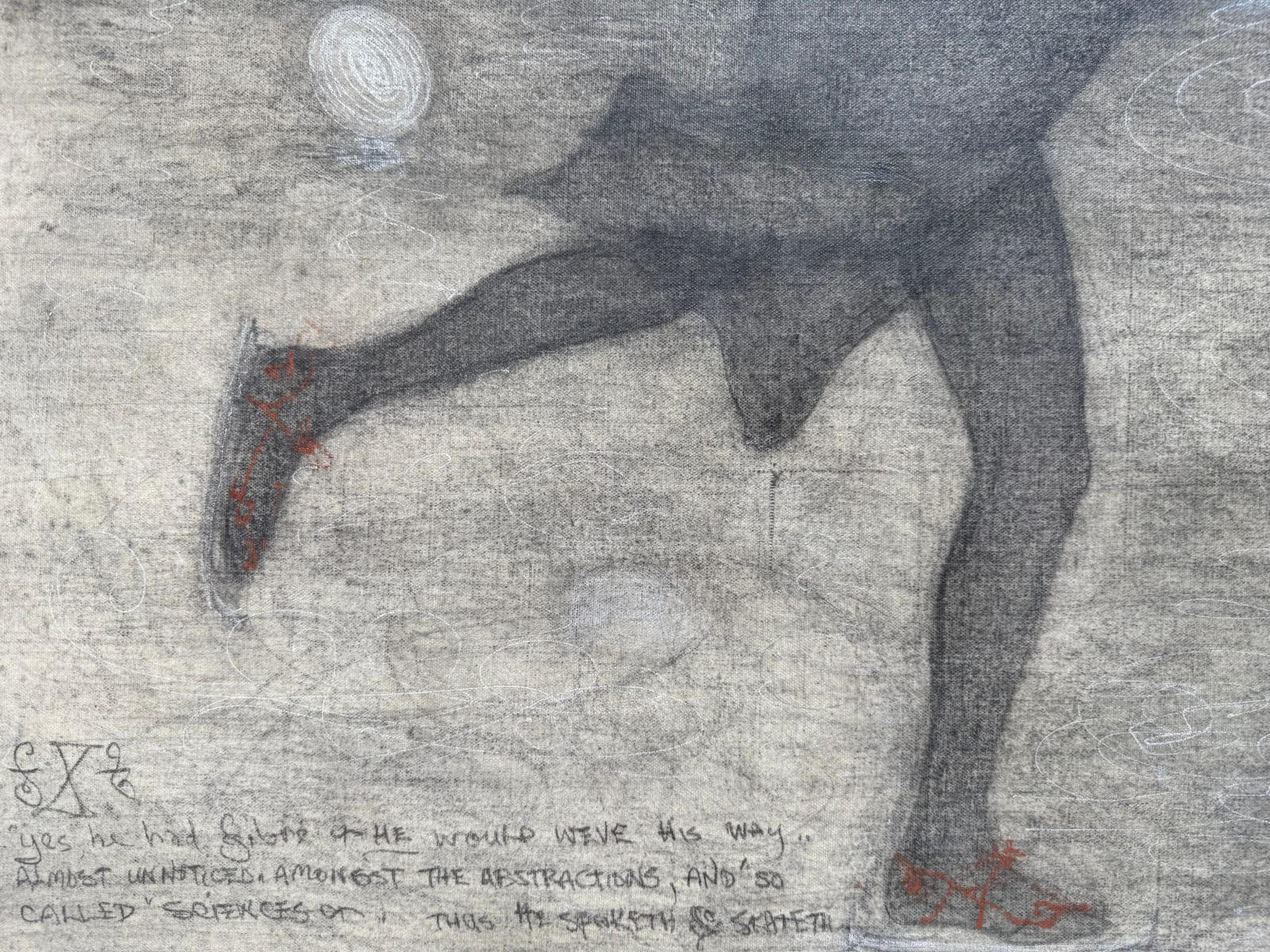 William T. Wiley, Skaters Wall on the Lock, 1998