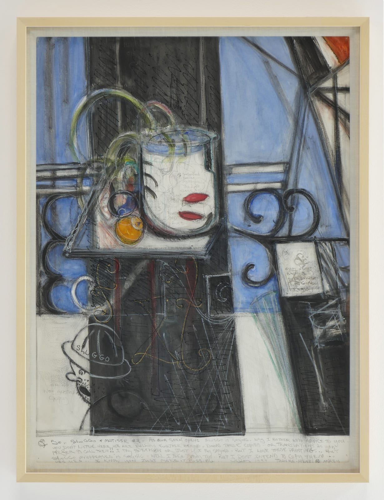 William T. Wiley, Sluggo and Matisse #2, 1999