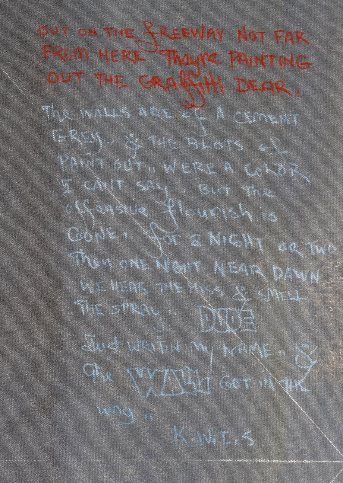 William T. Wiley, D.E & the Black Board Boys, 2008