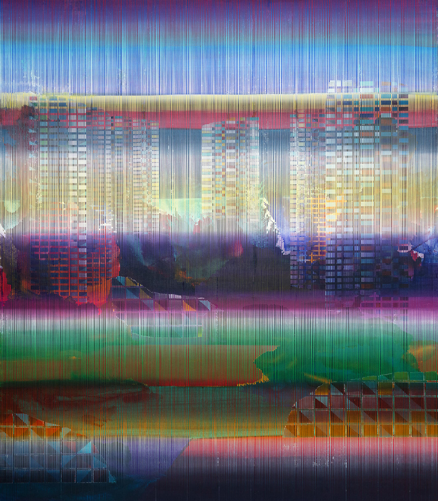 Driss Ouadahi, Floating Tiles, 2025