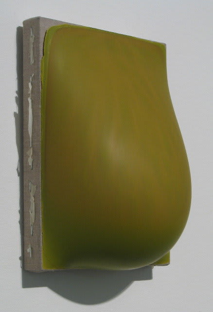Byron Kim, Belly Painting (Yellow Green with Streaks), 2004