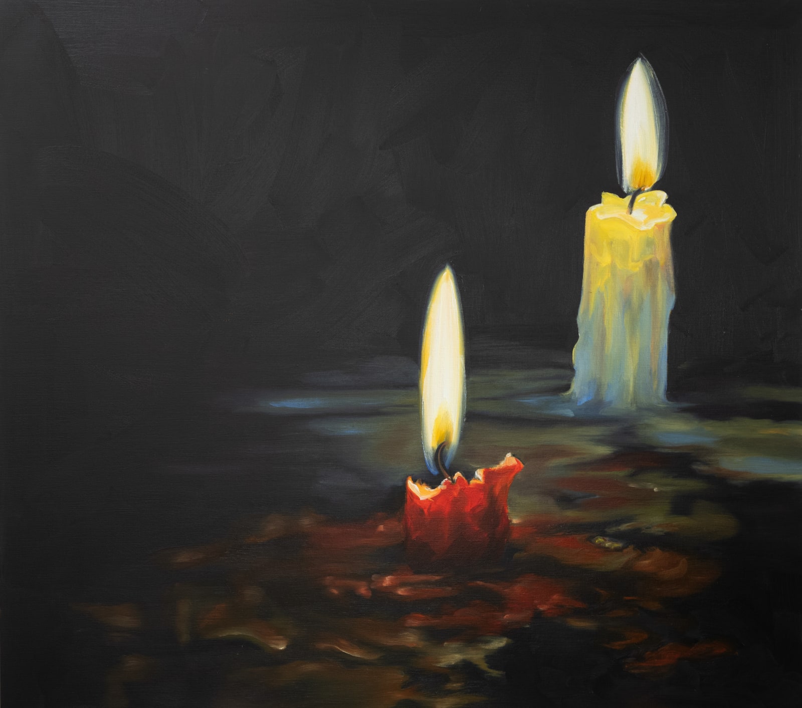 Cornelius Völker, Zwei Kerzen (Two Candles), 2025