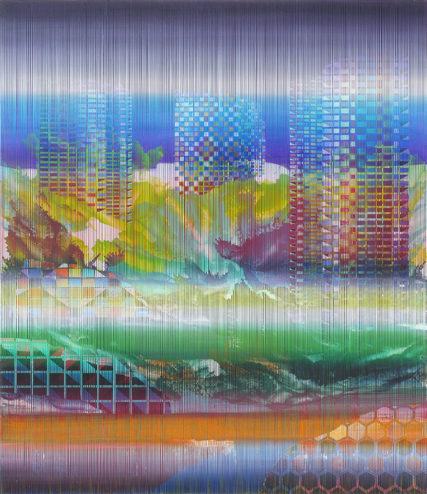 Driss Ouadahi, Listening to the Tiles from Elsewhere, 2025