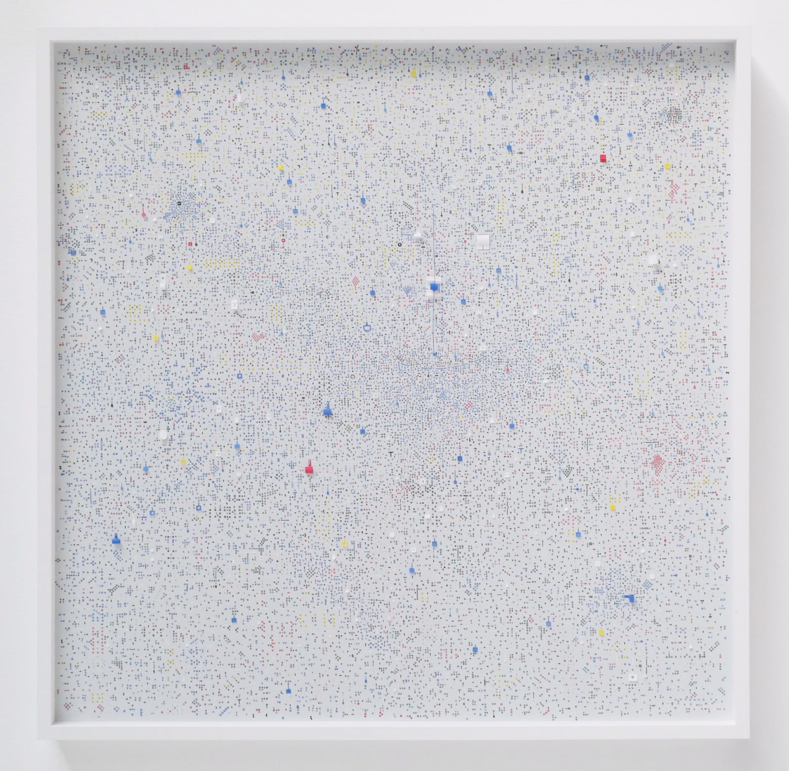 Marco Maggi, ECONOMY OF ATTENTION (white), 2024