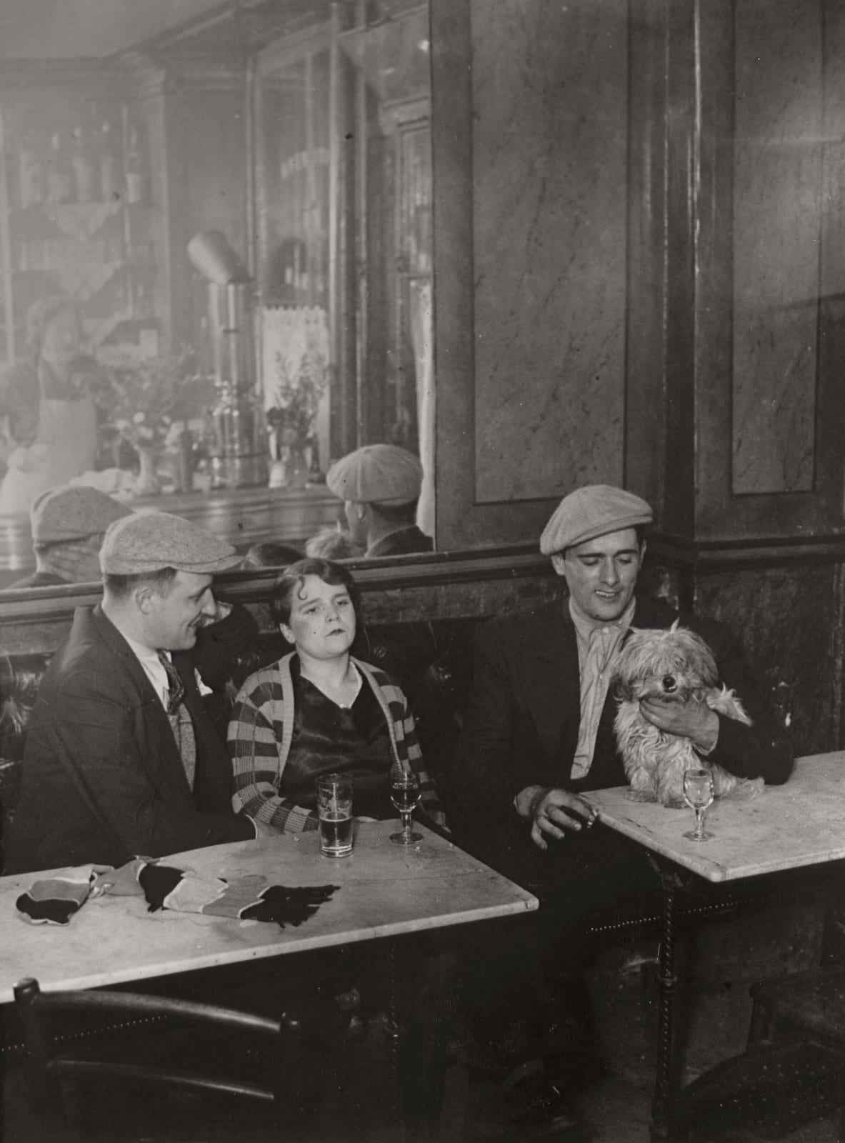 Cafe scene in Paris by Brassai