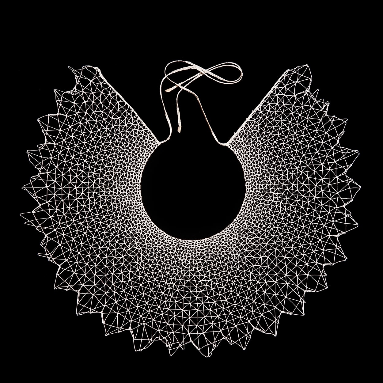 Elinor Carucci RBG collar Ruth Bader Ginsburg Wild lace collar from Johannesburg by artist Kim Lieberman
