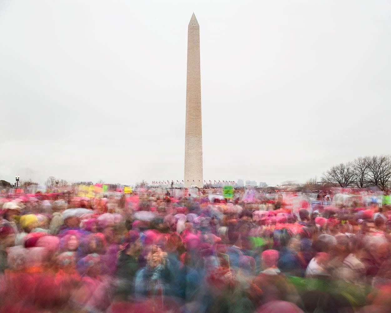 Women's March on January 21st, 2017 in front of Washington Monument in Washington, D.C. by Matthew Pillsbury 