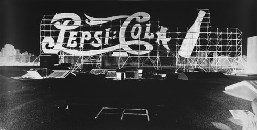 Small Logo, Pepsi Cola: September 8 camera obscura by Vera Lutter