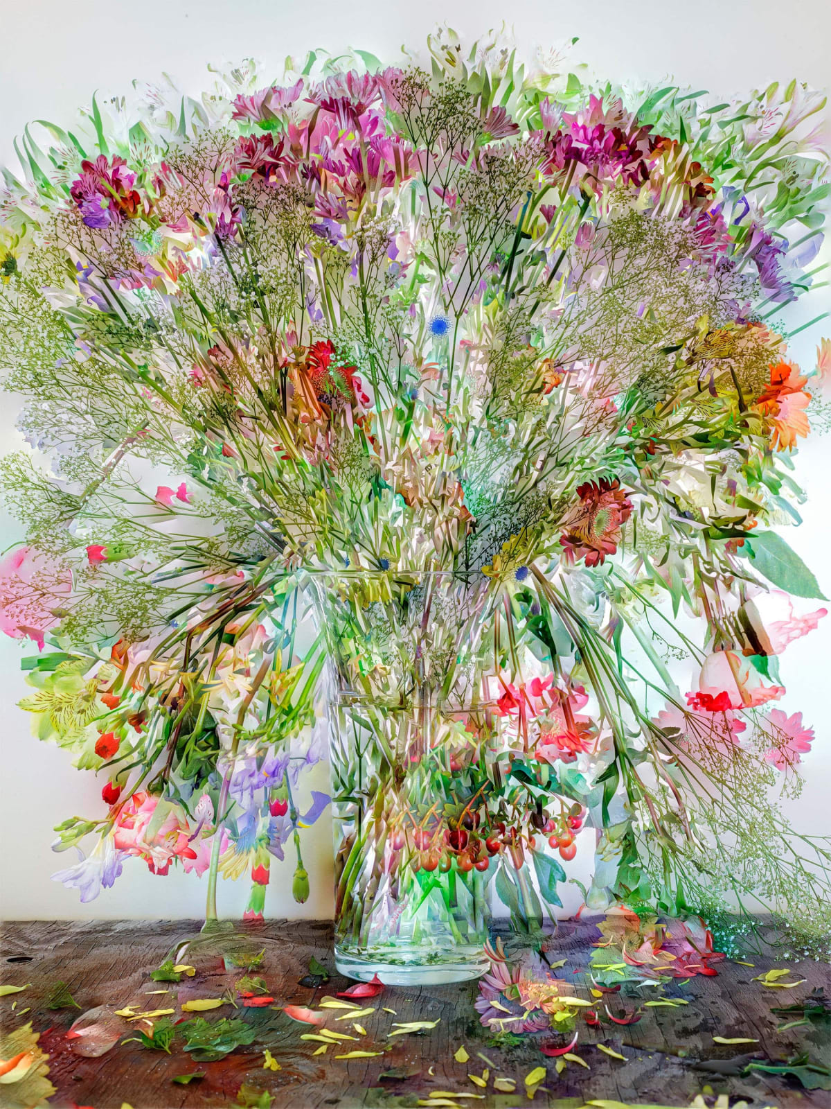 Abelardo Morell Flowers for Lisa #1 composite vase of colorful flowers