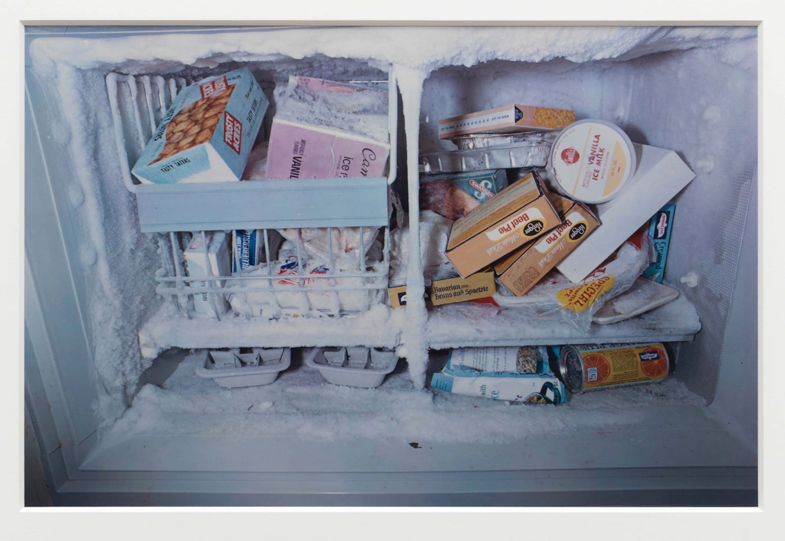 William Eggleston Untitled (from the Troubled Waters Portfolio) freezer full of packaged food