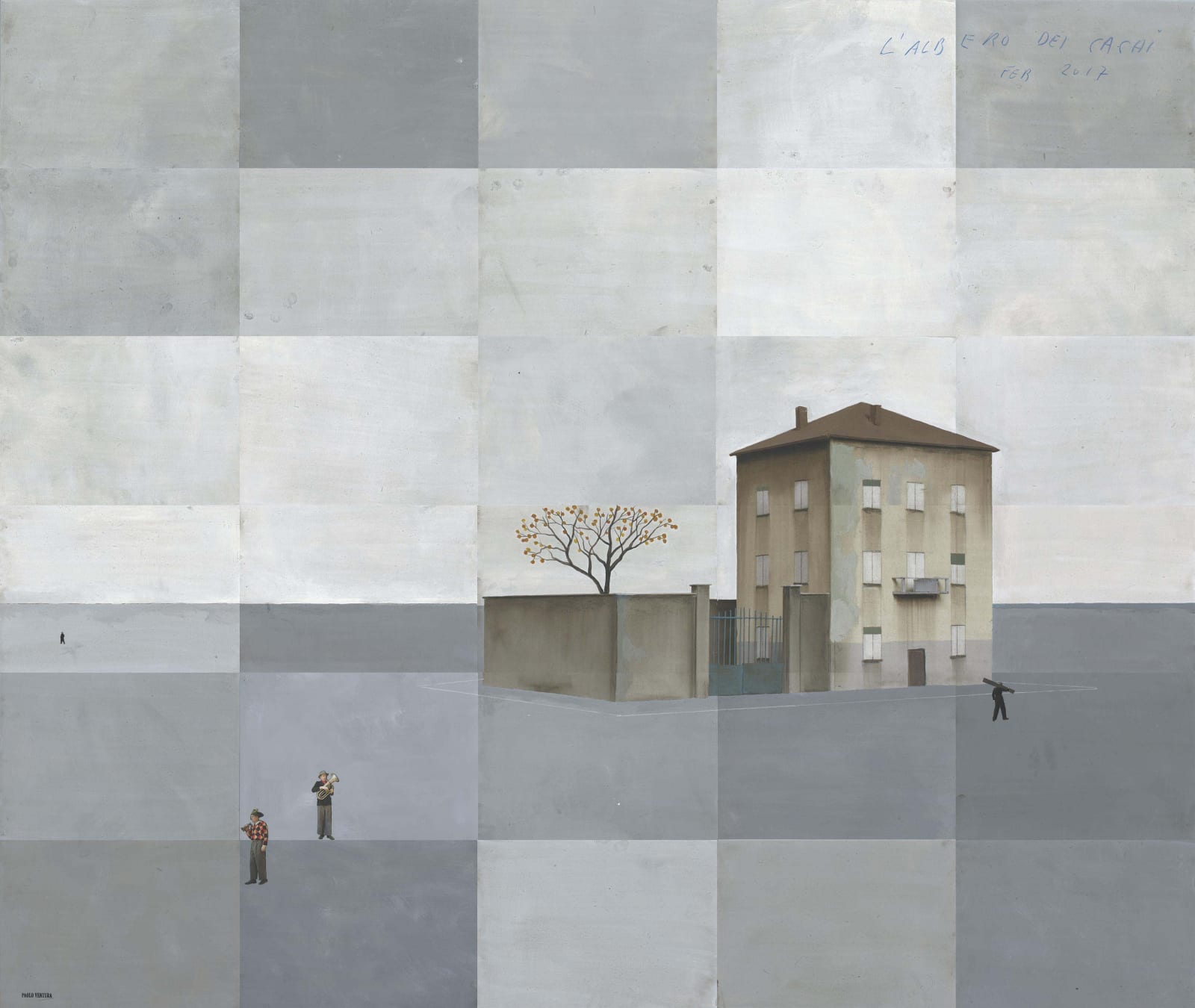 Paolo Ventura, L'albero dei cachi, 2017