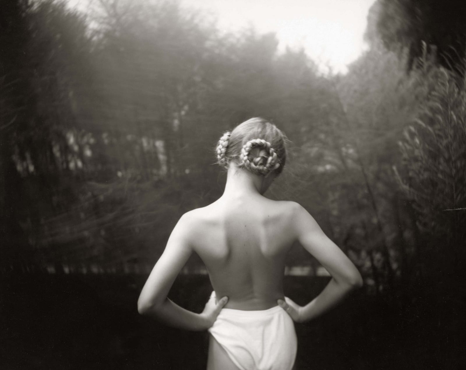 Jessie with braids in her hair, from the Immediate Family series, by Sally Mann