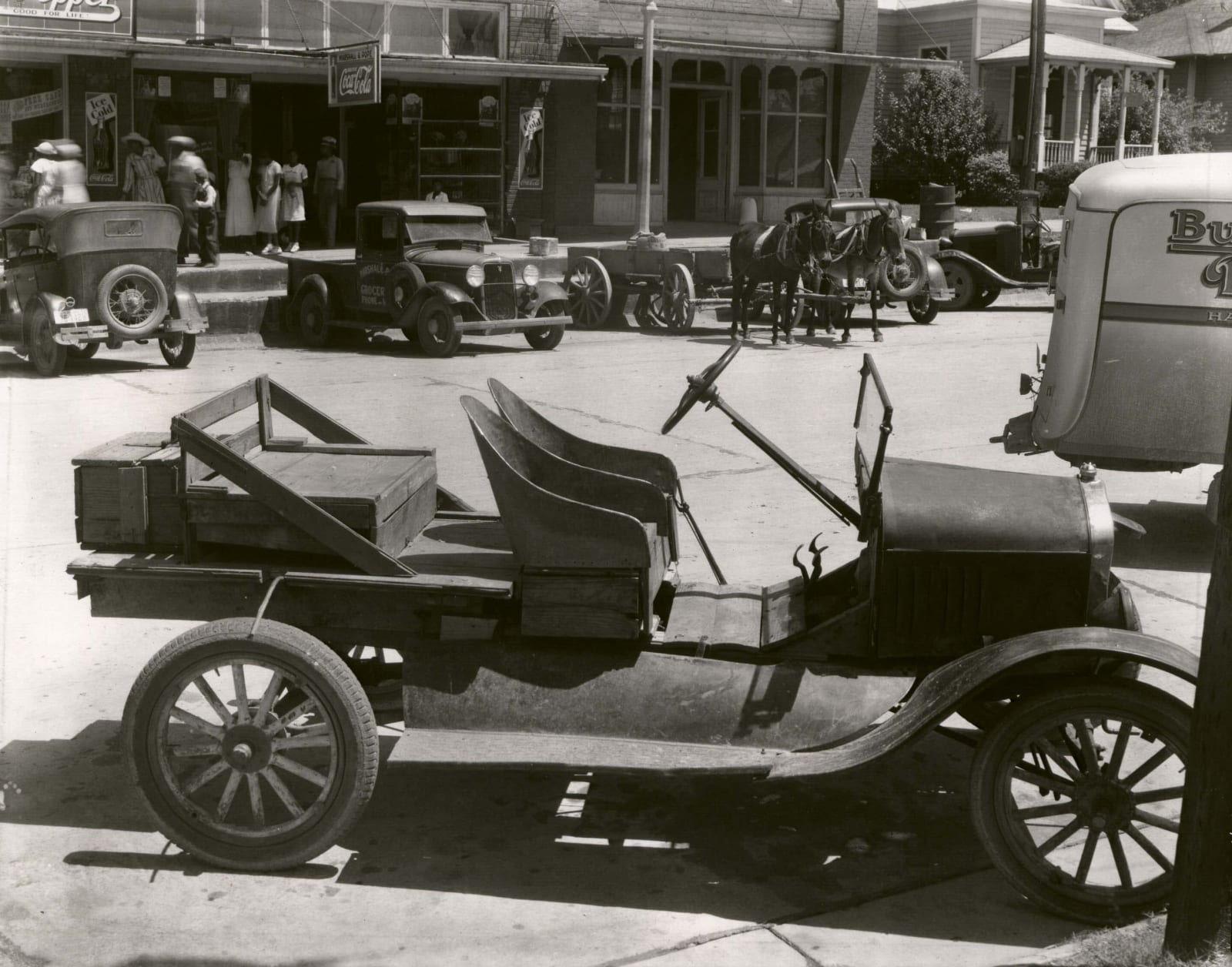 Walker Evans, Street Scene with Cars, late 1930's
