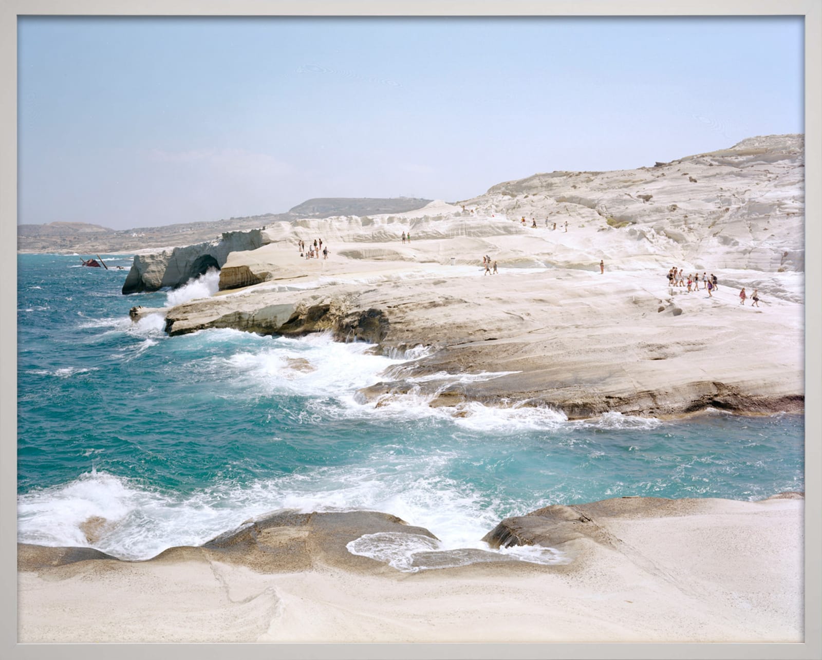 waves at Sarakiniko beach in Greece by Massimo Vitali