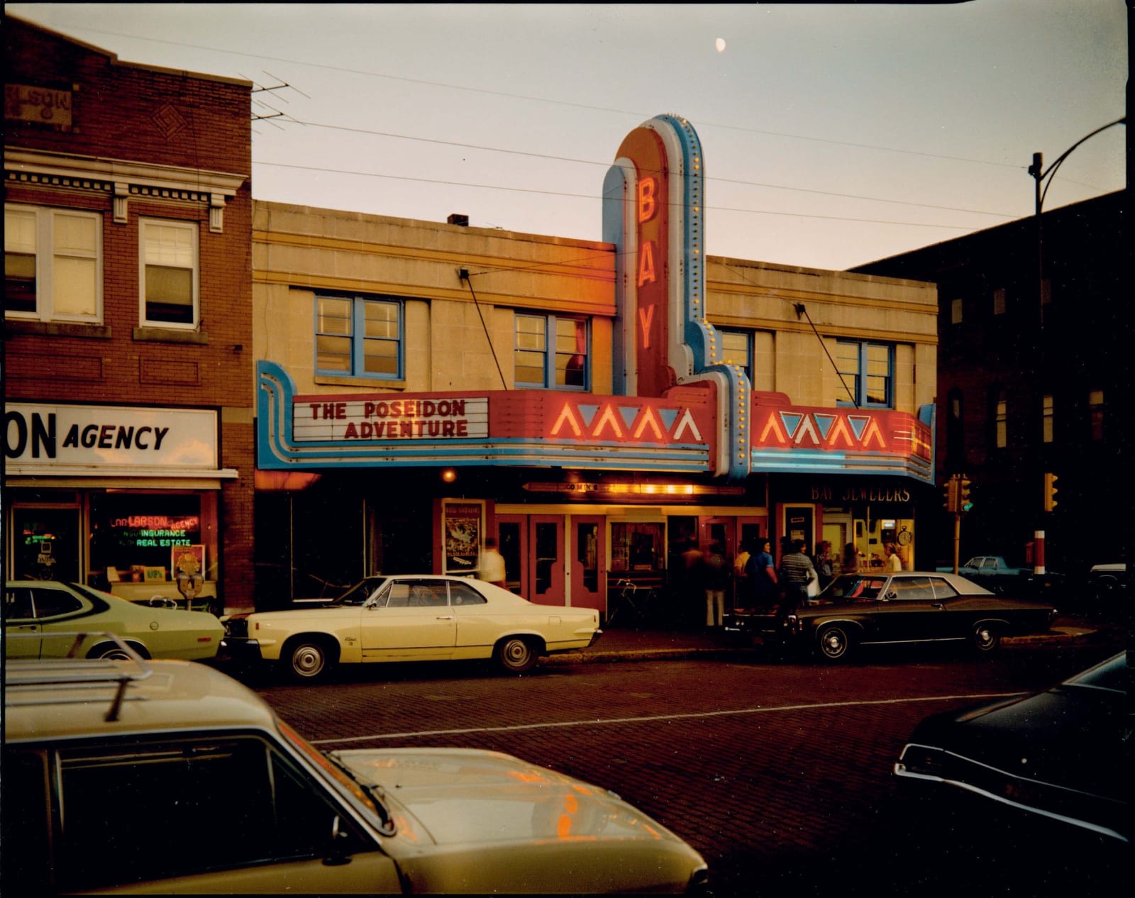Stephen Shore, Bay Theater, Second Street, Ashland, Wisconsin, July 9, 1973