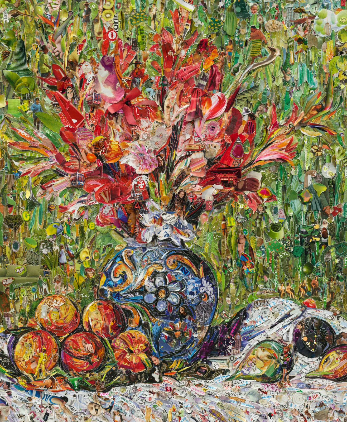 Vik Muniz, Flowers and Fruit, After Pierre-Auguste Renoir, 2013