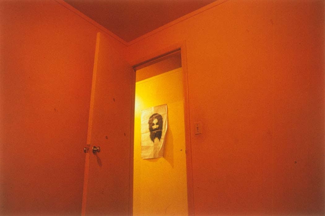 William Eggleston, Untitled (poster in hallway), Memphis, TN [From Dust Bells 2], 1970