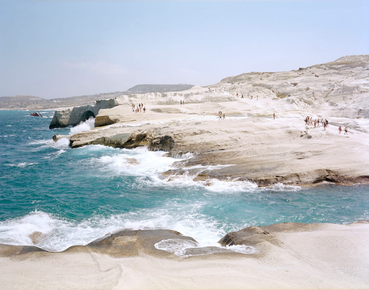 waves at Sarakiniko beach in Greece by Massimo Vitali