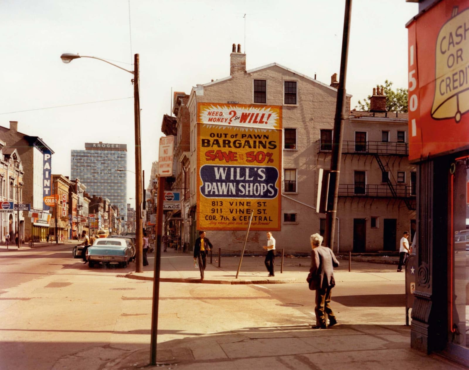 Stephen Shore, West 15th Street and Vine Street, Cincinnati, Ohio, May 15, 1974