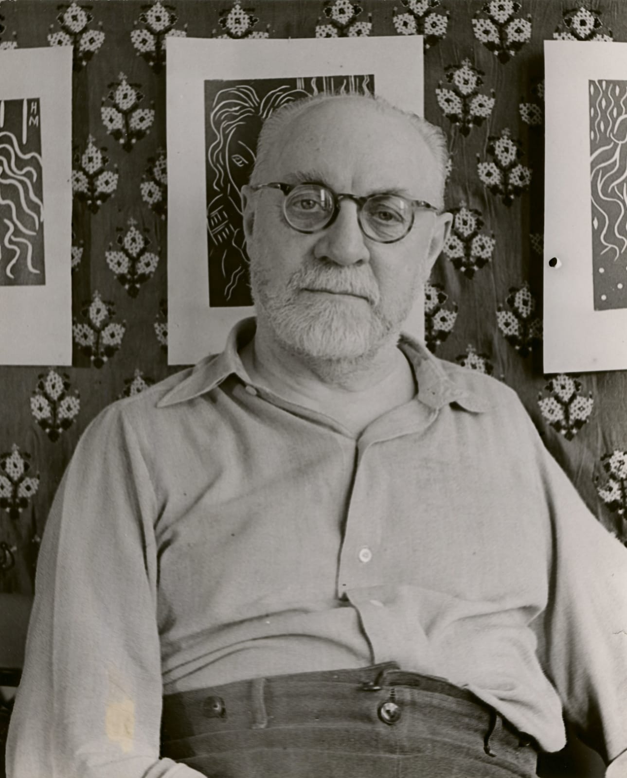 Erwin Blumenfeld portrait of Henri Matisse