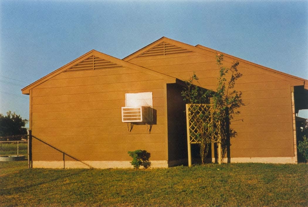 William Eggleston, Untitled (brown house in sunshine), Memphis, TN [From Dust Bells 2], 1971-74