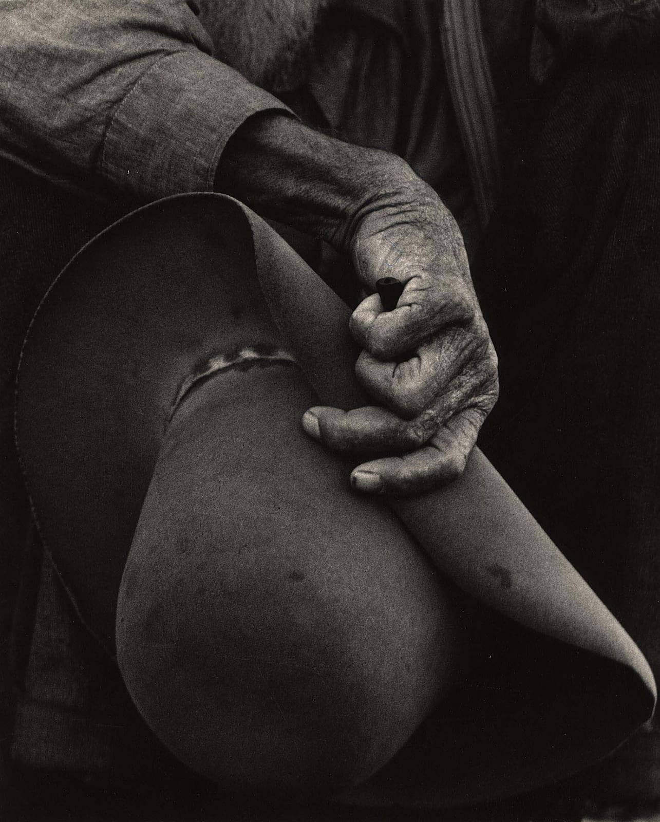 Dorothea Lange, "On the Plains a Hat is More than a Covering", 1938