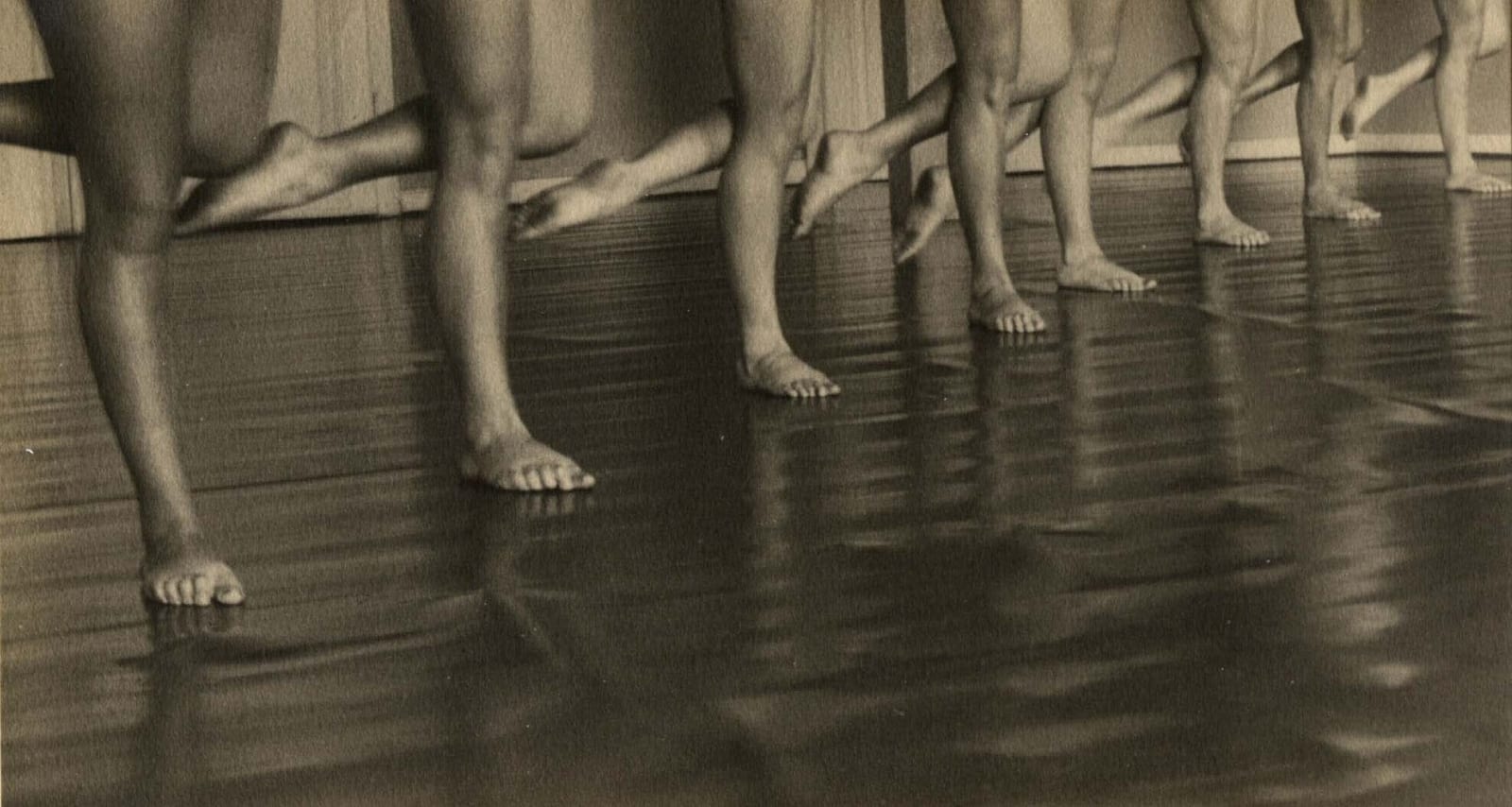 Ilse Bing photograph of dancers legs in sync from the Laban Dance School in Frankfurt