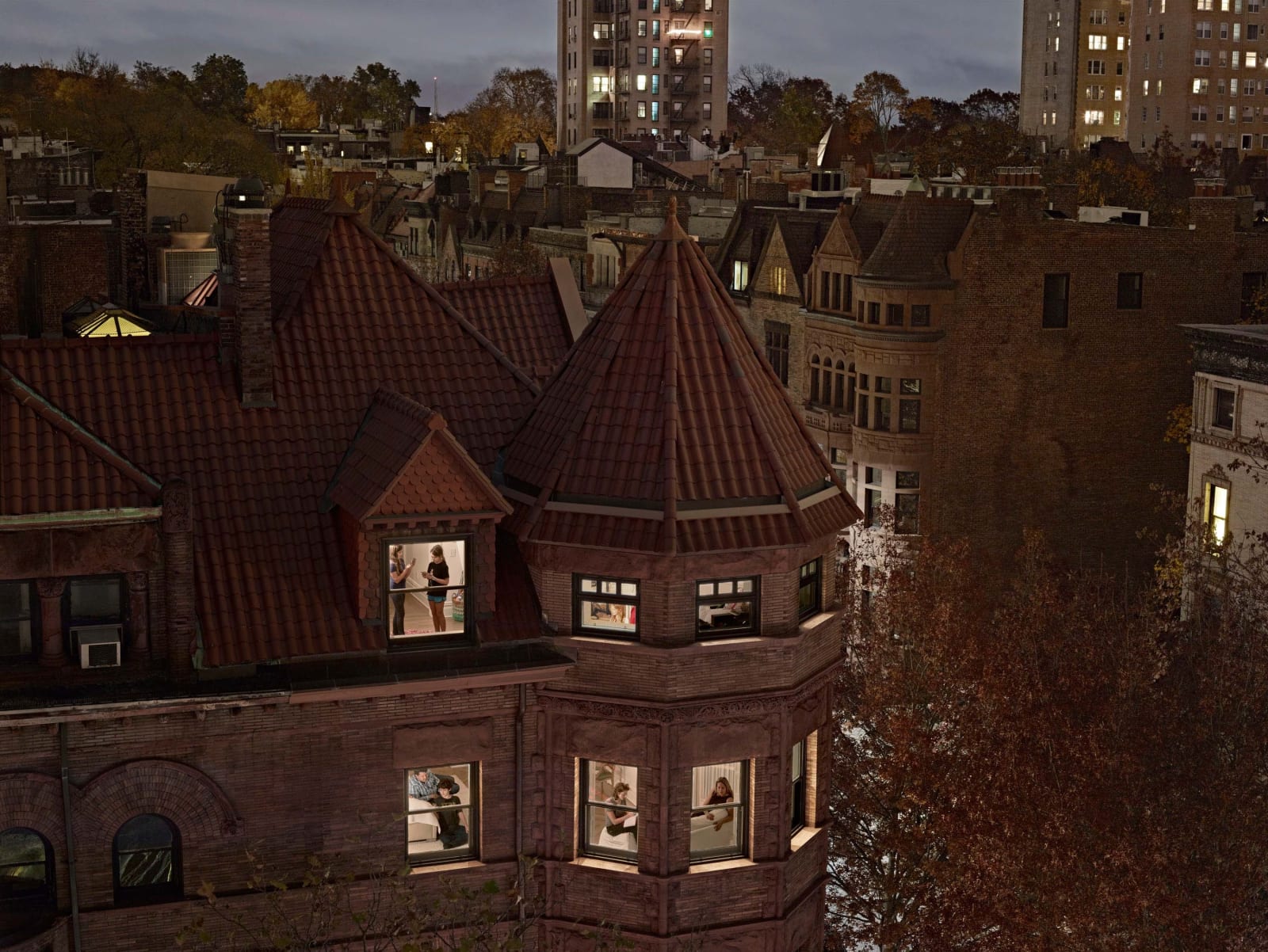 Gail Albert Halaban, Chiclet Mansion, Park Slope, New York, 2017