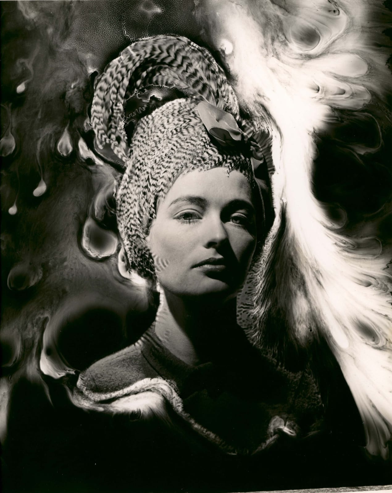 Erwin Blumenfeld portrait of woman with headwrap