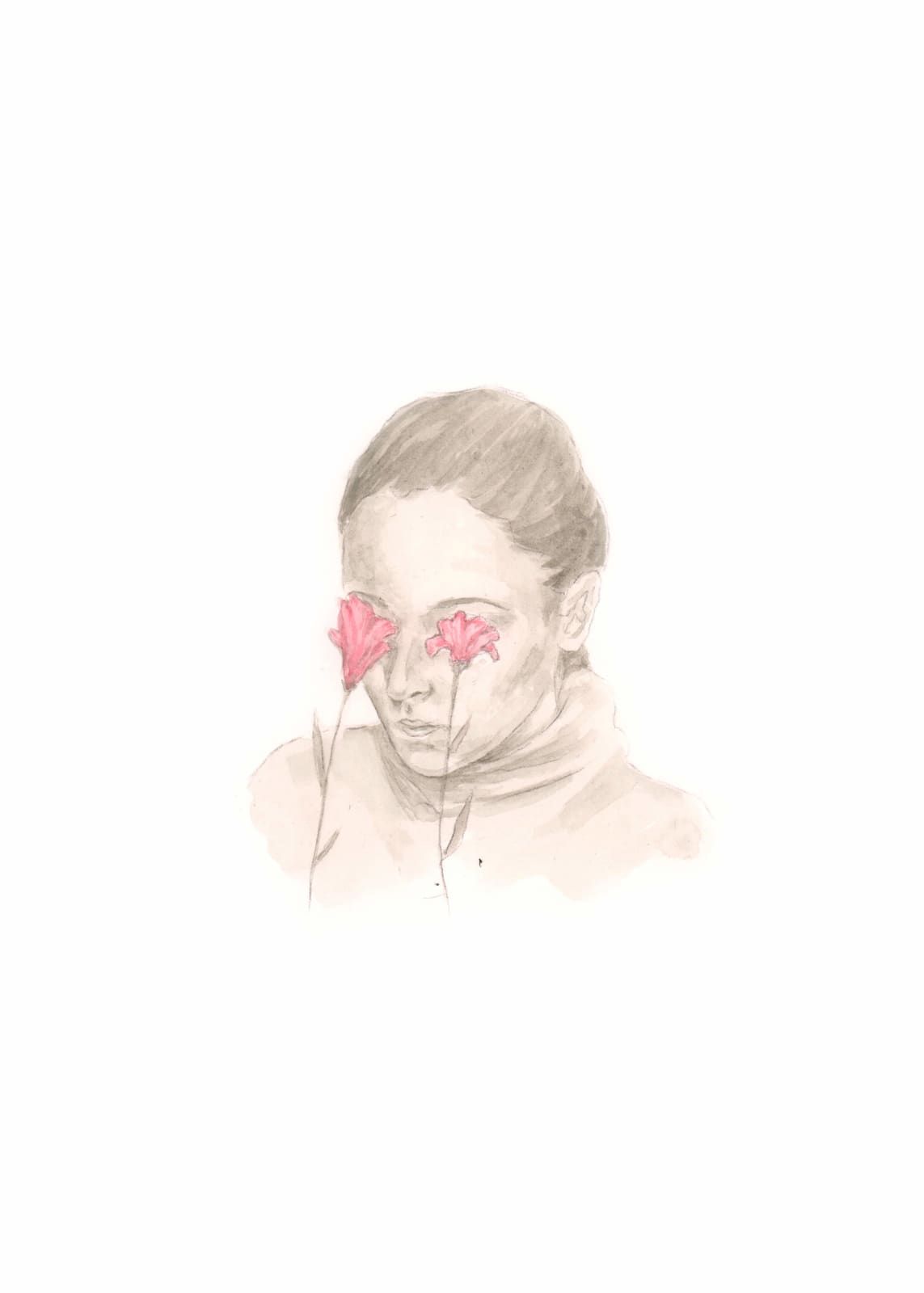 Rachel Goodyear, Flowers in Eyes, 2021