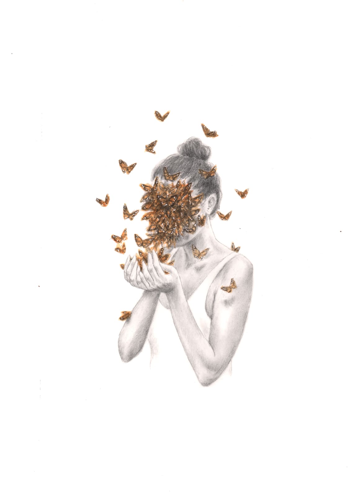 Rachel Goodyear, Butterflies (study), 2021