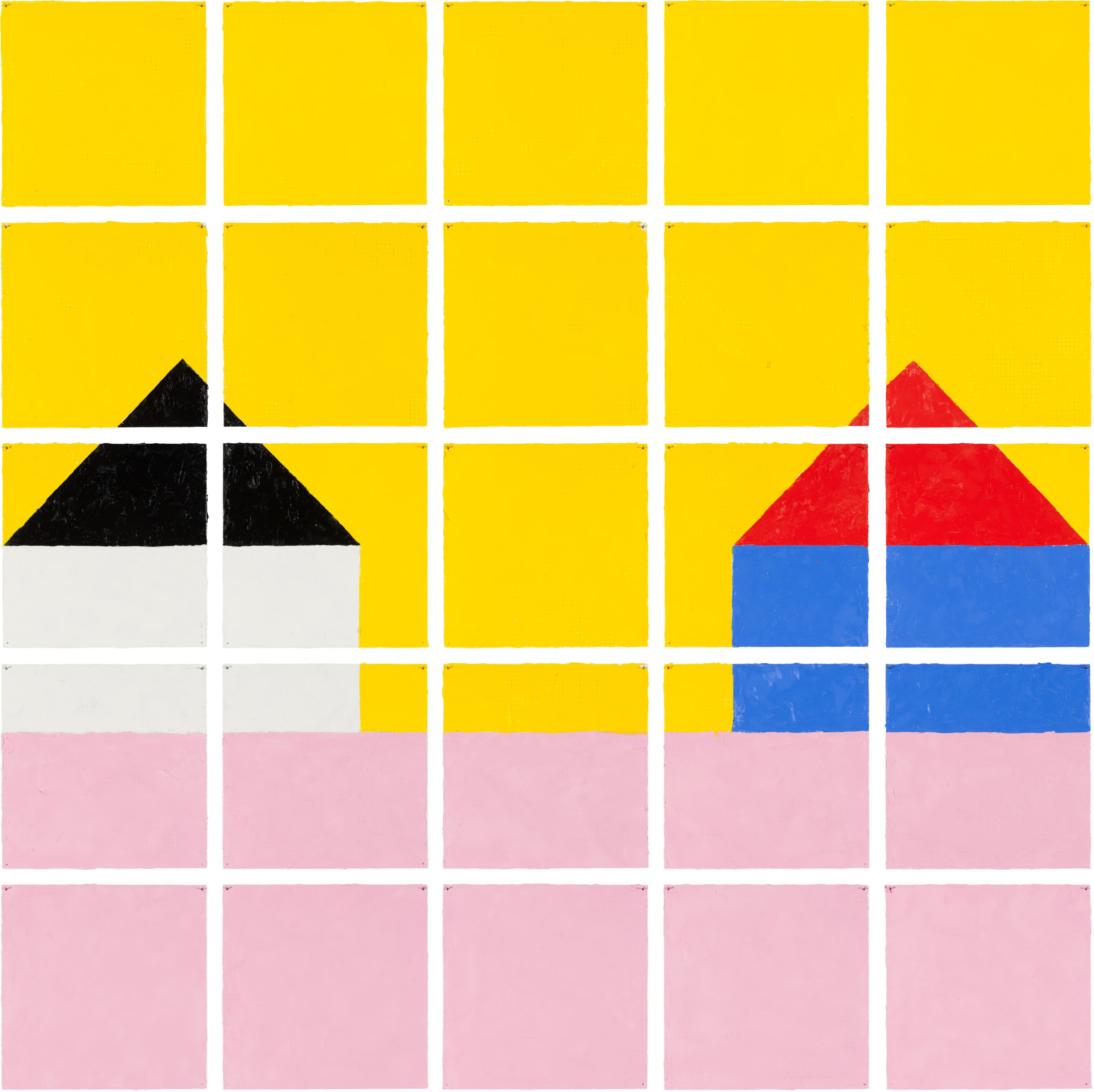 Jennifer Bartlett, House: Pink Grass, 1998
