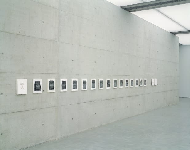 Mary Kelly, Post-Partum Document: Documentation VI, Prewriting Alphabet, Exergue and Diary, 1978