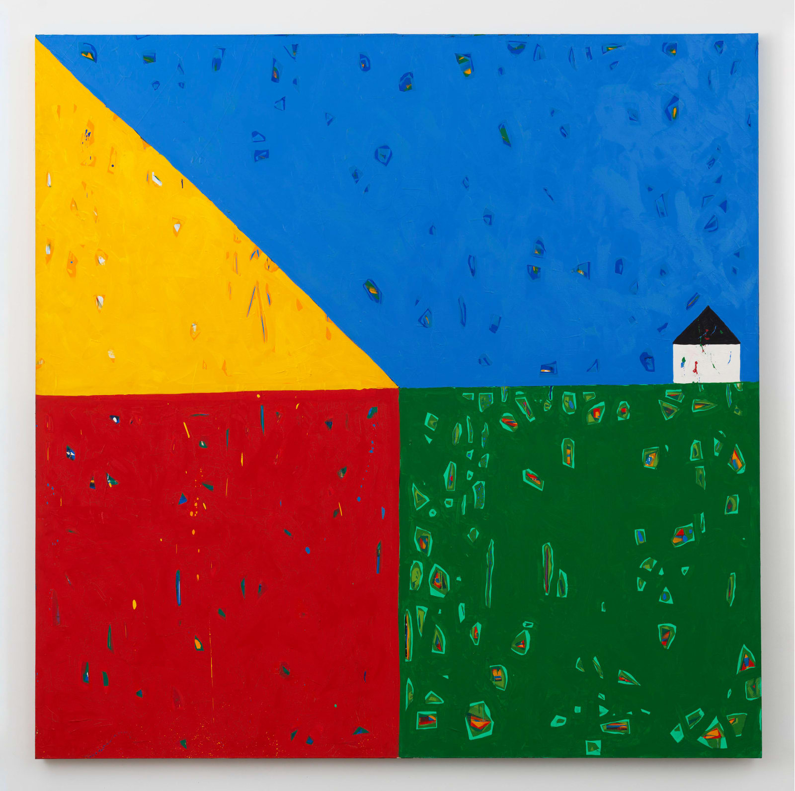 Jennifer Bartlett, House: Yellow Roof Left, 1998