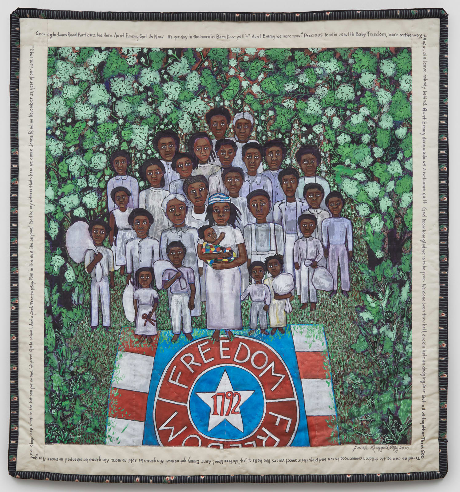 Faith Ringgold, Coming to Jones Road Part 2 #2: We Here Aunt Emmy Got Us Now, 2010