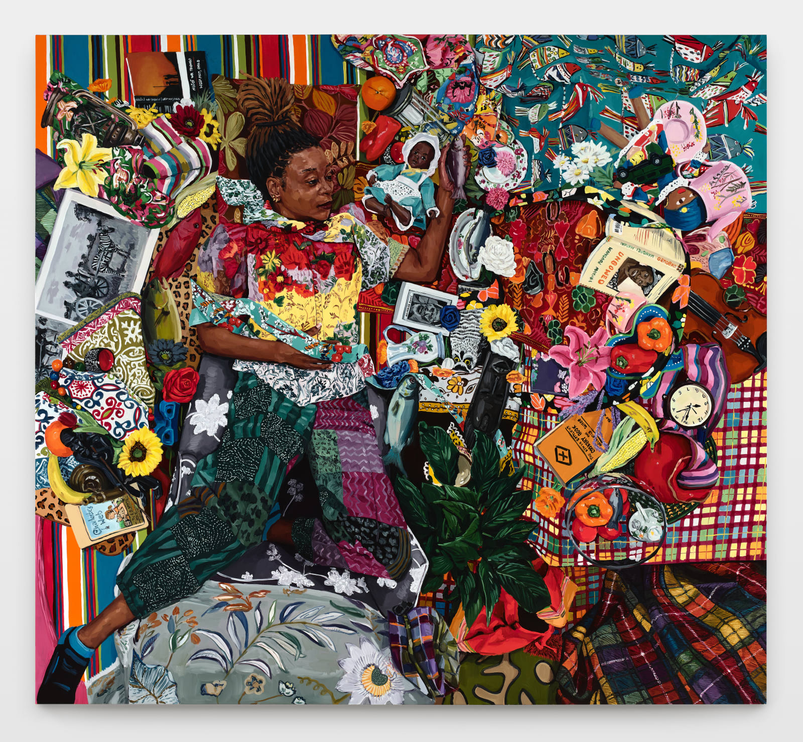 Wangari Mathenge, Re-Membering IV (Weep Not, Child), 2025