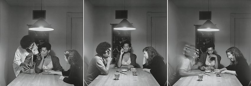 Carrie Mae Weems, Kitchen Table Series: Untitled (Woman with friends), 1990