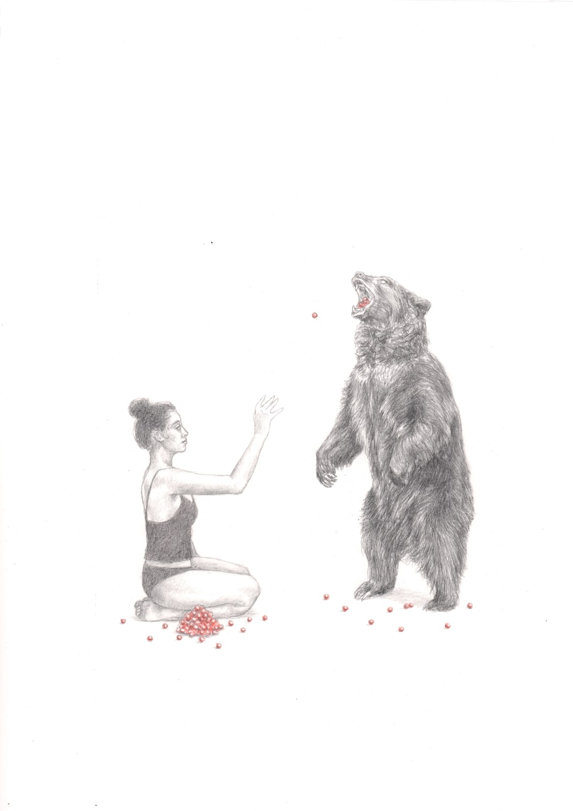 Rachel Goodyear, Woman and Bear, 2021