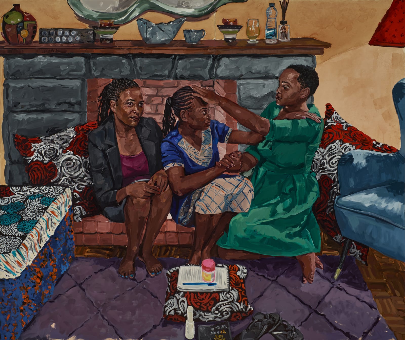 Wangari Mathenge, A Day of Rest (Kemunto, Mary and Sarah), 2023