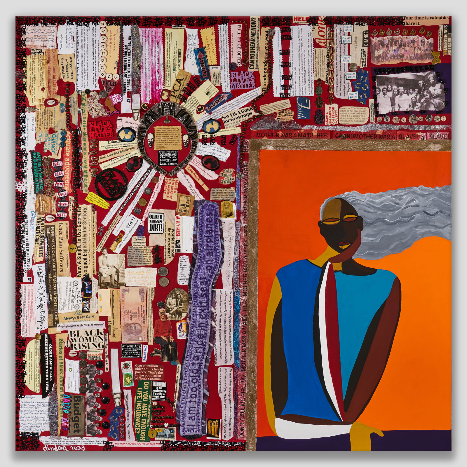 Dindga McCannon, A Peek Into The Life of An Elder Black Woman Artist, 2022-23