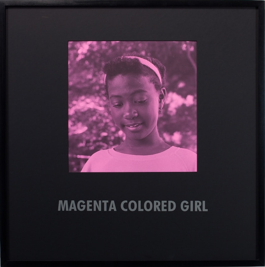 Carrie Mae Weems, Magenta Colored Girl, 1997
