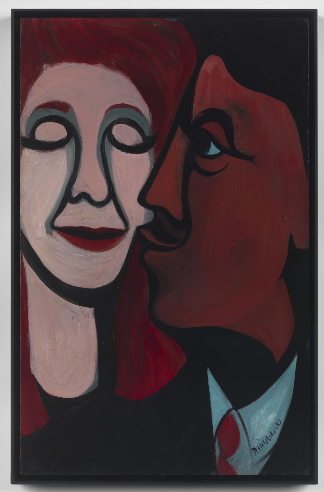 Faith Ringgold, Early Works #16: A Man Kissing His Wife, 1964