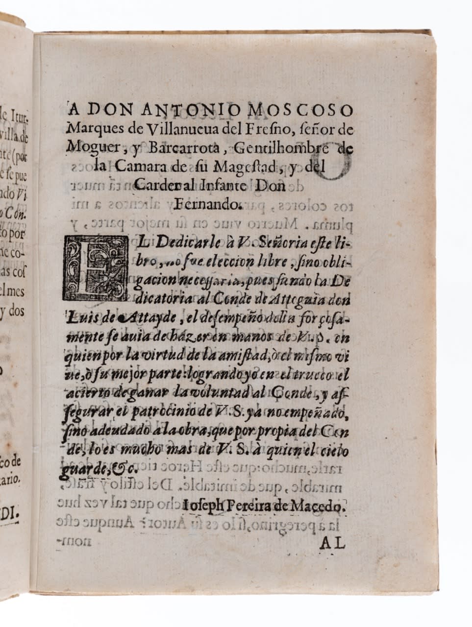 [India] Pereira de Macedo, Francisco de Santo Agostinho (1596-1681), Vida del grande d. Lvis de Attayde, tercer Conde de Attogvia, y Virrey de la India dos vezes, 1633. Madrid. Imprenta del Reino.
