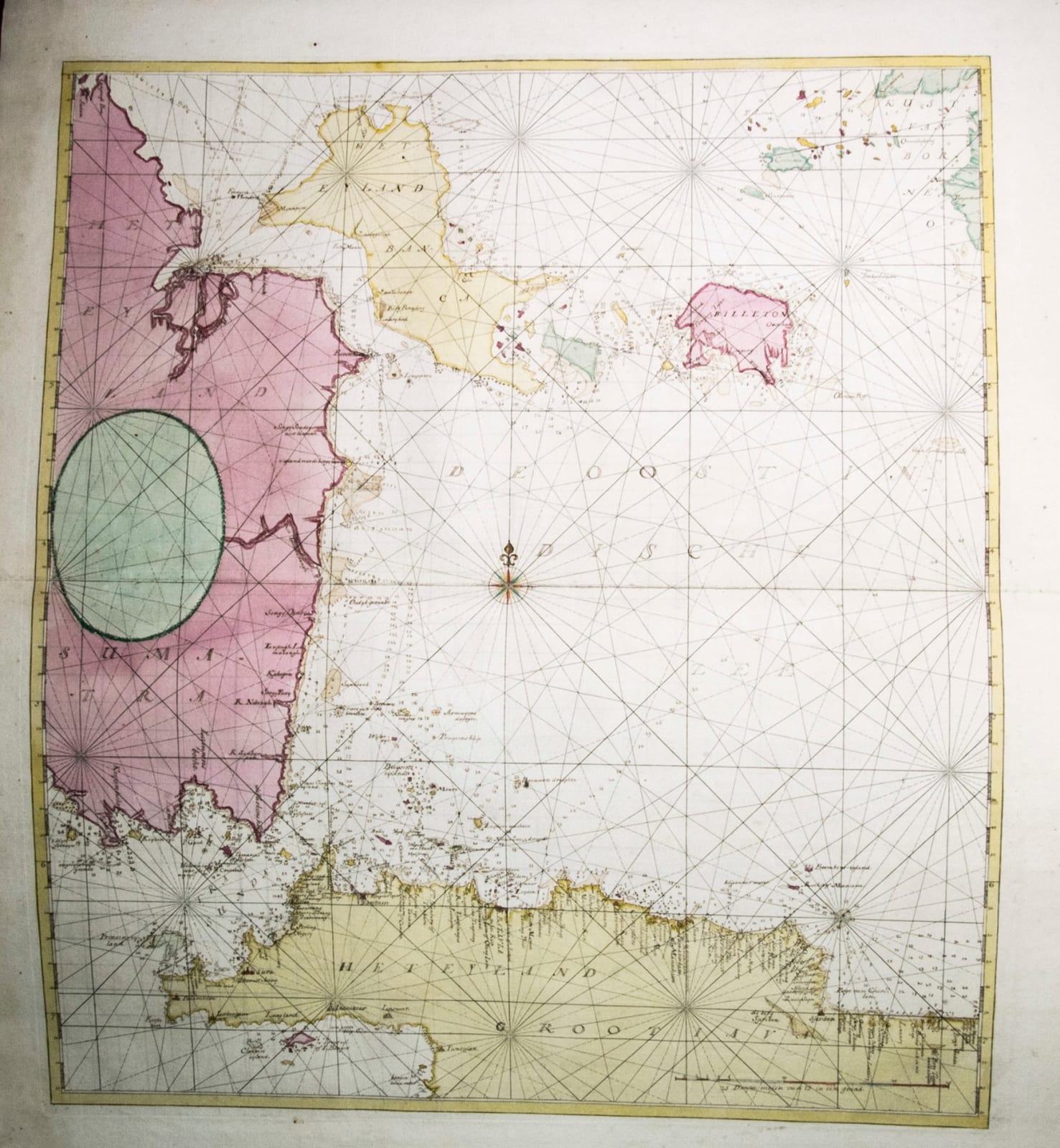 [Keulen, Gerard and Johannes van, and others], [Composite sea atlas containing 56 detailed charts including 3 manuscript charts], Amsterdam, [Johannes van Keulen and others, 1700-1753, engraved title page dated 1734].